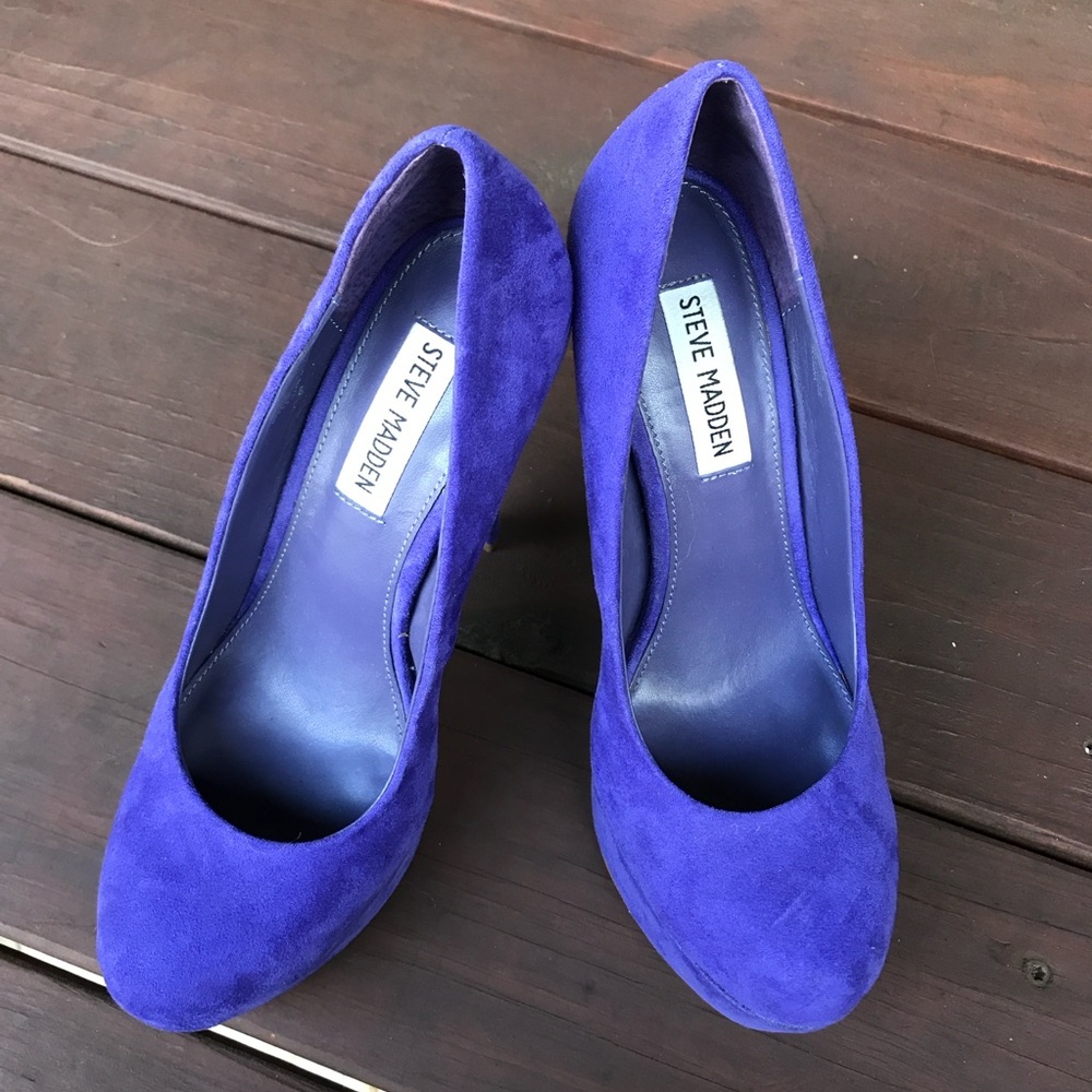 Steve Madden Purple Suede Heels